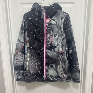 Volcom gortex wolf snowboarding jacket.